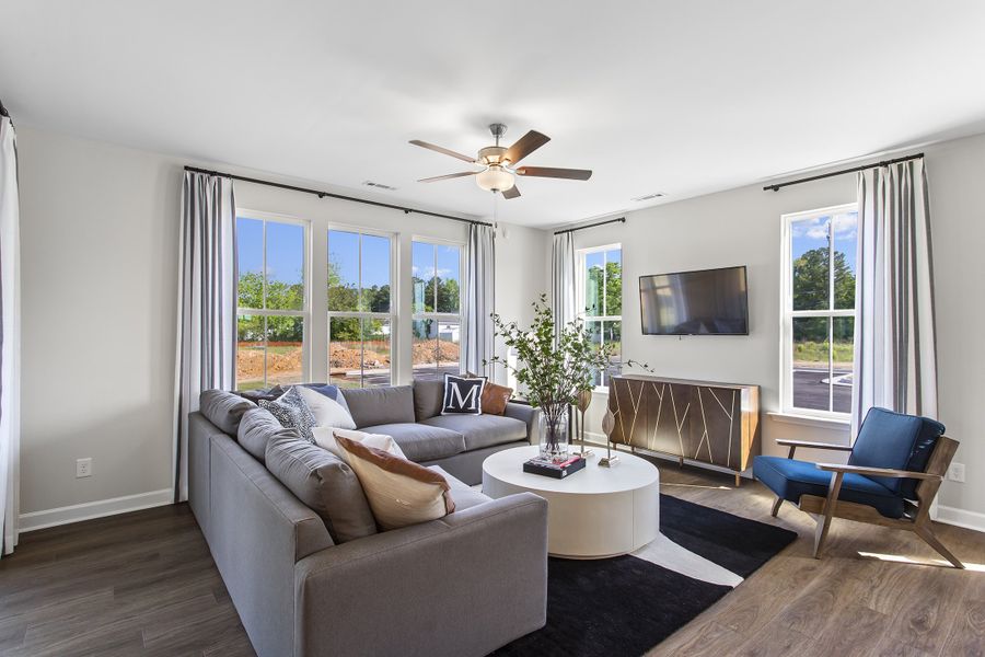 Representative furnished interior of a home built from the Saluda - Vanguard Collection by Mungo Homes in Parris Meadows, Chesnee (Image 4).