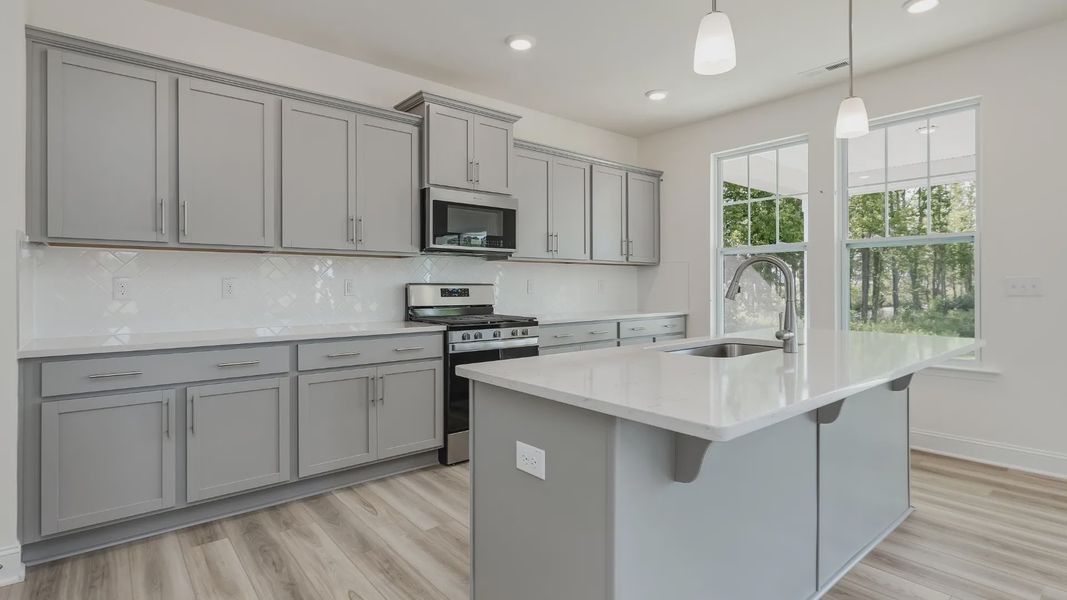 Furnished interior view inside a new home in Station Pointe, Angier (Image 8).