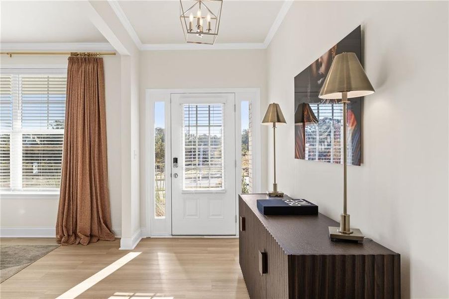 Furnished interior view inside a new home in Clark Farms, Flowery Branch (Image 10).