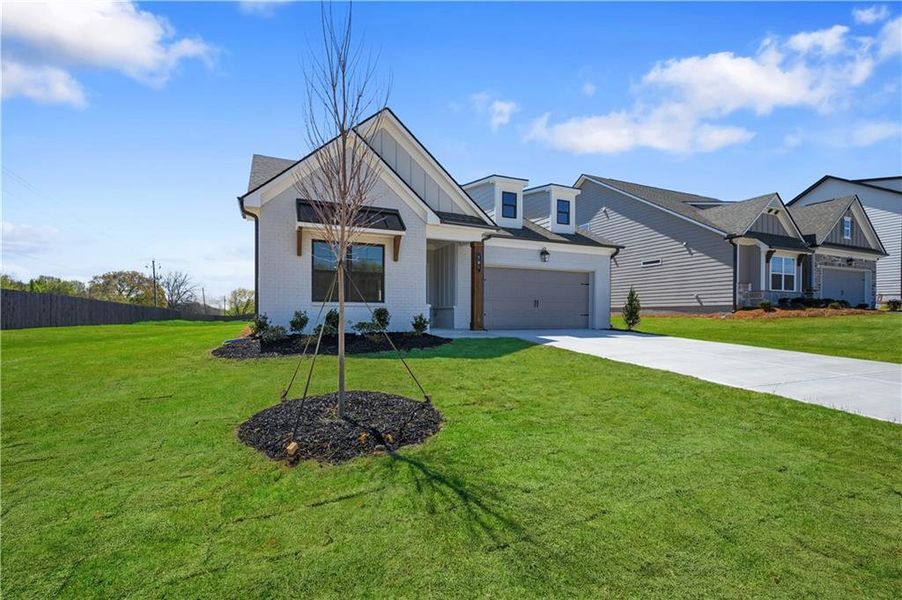 Front exterior of a new home in Garland Meadows, Cartersville, GA, highlighting curb appeal (Image 25).