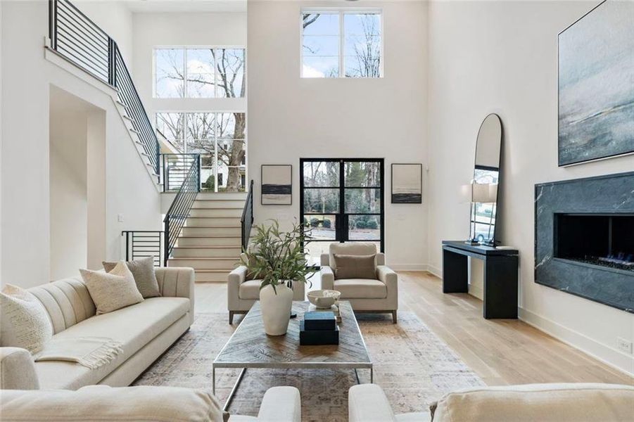 Furnished interior view inside a new home in , Sandy Springs (Image 70). Furnished interior view inside a new home in , Sandy Springs (Image 70).