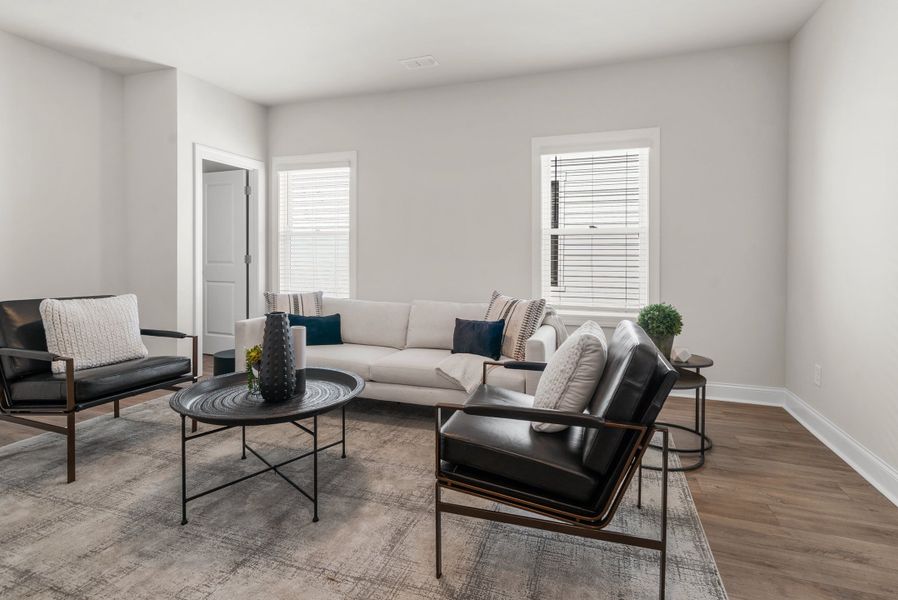 Representative furnished interior of a home built from the The Bullard by The Providence Group in Promenade at Sawnee Village, Cumming (Image 34).