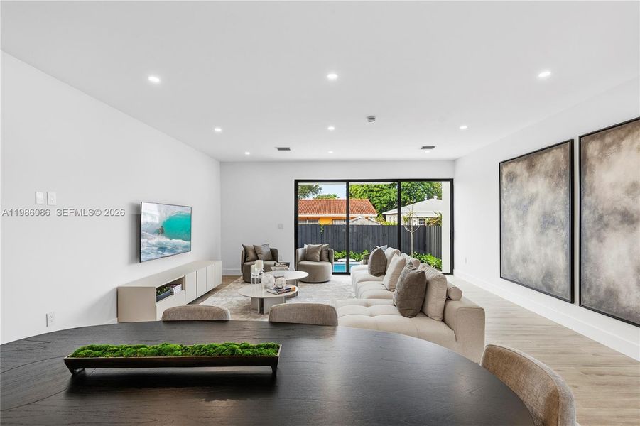 Furnished interior view inside a new home in , Miami (Image 10). Furnished interior view inside a new home in , Miami (Image 10).