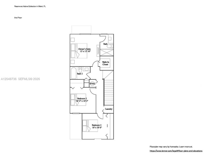 2D floor plan layout of this home in , Miami, FL (Image 7). 2D floor plan layout of this home in , Miami, FL (Image 7).