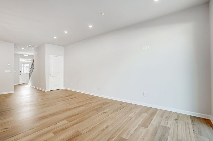 Breakfast area and hall to foyer