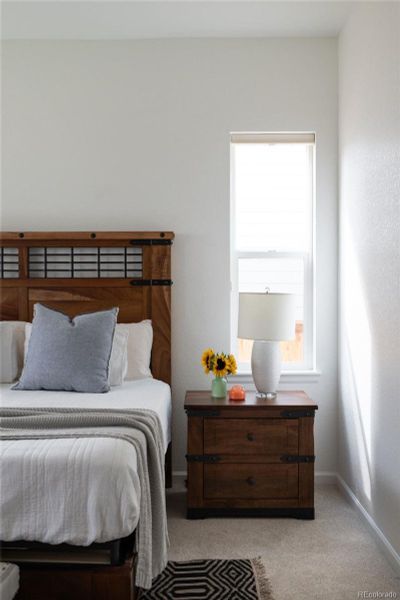 Furnished interior view inside a new home in Trailstone Destination Collection, Arvada (Image 24).
