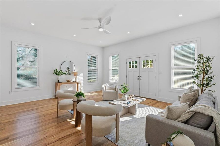 Furnished interior view inside a new home in , Atlanta (Image 16).