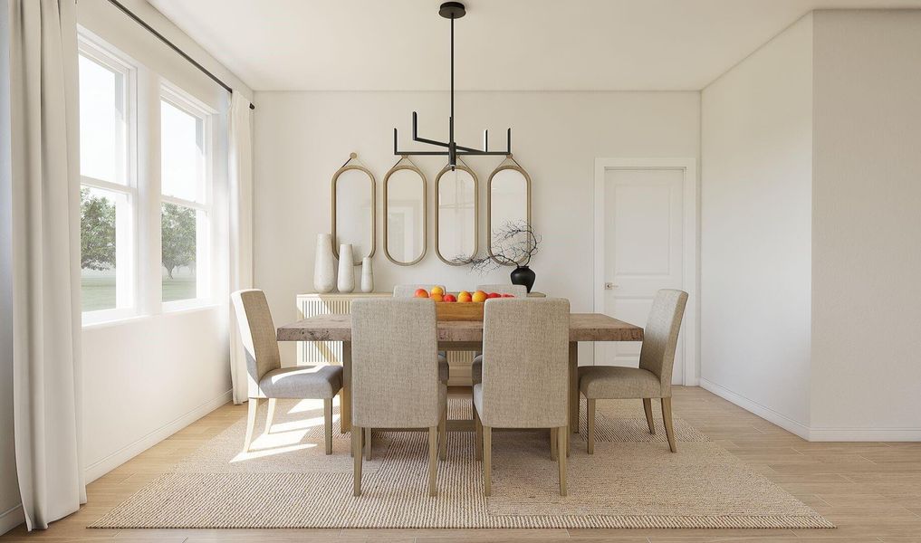 Charming dining area (*Artist rendering used for illustration purposes only.)