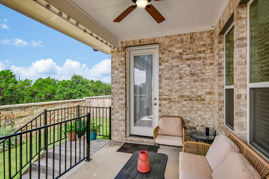 Covered patio