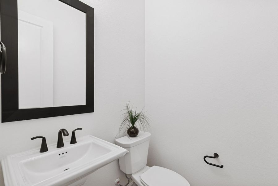 Powder bath for guests too!