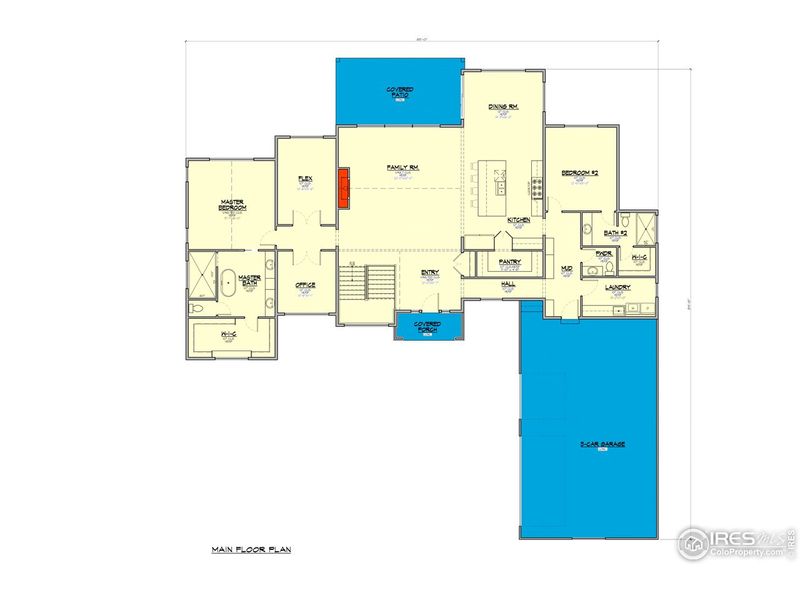 2D floor plan layout of this home in , Arvada, CO (Image 3).
