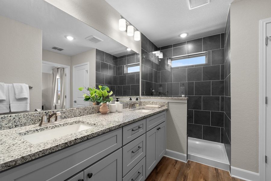 Representative furnished interior of a home built from the The Cooper by Rosehaven Homes in Magnolia Village, San Antonio (Image 27). Representative furnished interior of a home built from the The Cooper by Rosehaven Homes in Magnolia Village, San Antonio (Image 27).