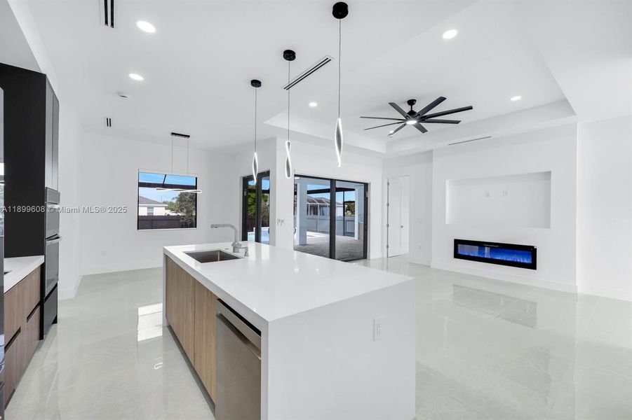 Furnished interior view inside a new home in , Cape Coral (Image 9). Furnished interior view inside a new home in , Cape Coral (Image 9).