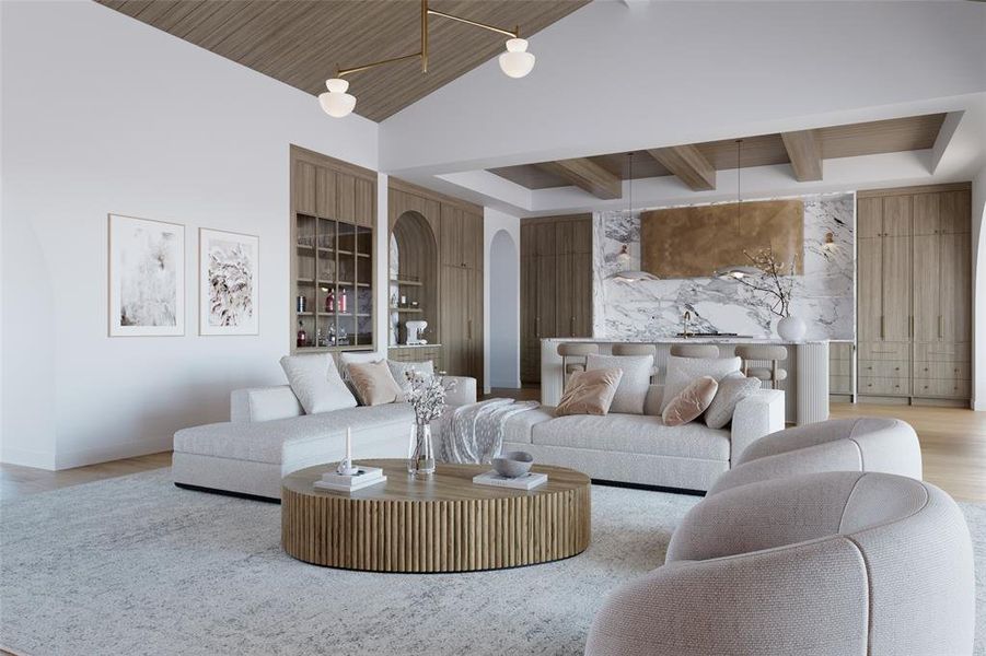 Furnished interior view inside a new home in , Dallas (Image 9).