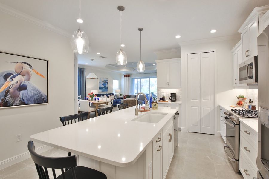 Representative furnished interior of a home built from the Sandcastle 2 by Neal Communities in Boca Royale Golf & Country Club at Wellen Park, Englewood (Image 7).
