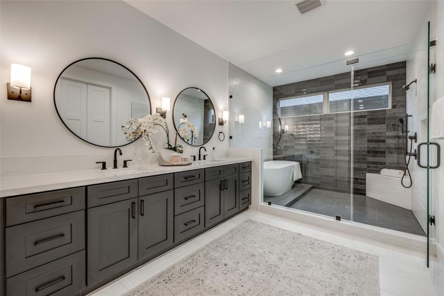 Furnished interior view inside a new home in , Houston (Image 33).