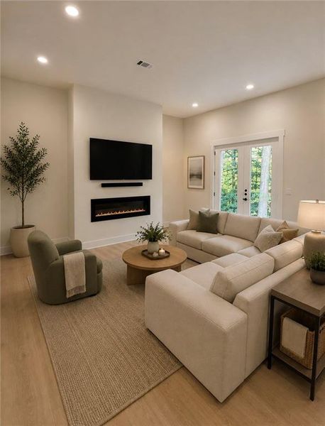 Furnished interior view inside a new home in , Peachtree Corners (Image 11).