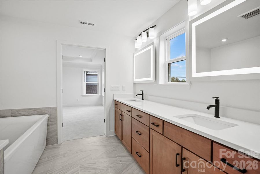 Furnished interior view inside a new home in Parkside Crossing, Charlotte (Image 16).