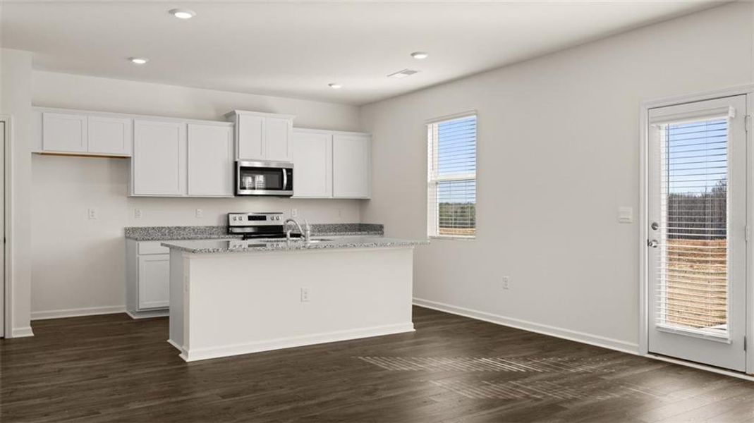 Furnished interior view inside a new home in Fox Crossing, Griffin (Image 6). Furnished interior view inside a new home in Fox Crossing, Griffin (Image 6).