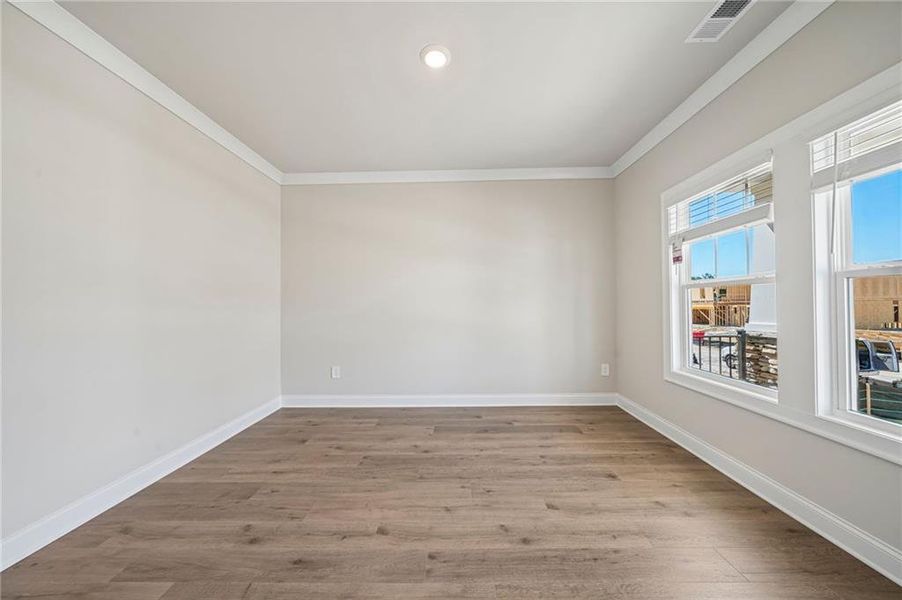 Spacious, unfurnished interior of a new home in Vines at Mill Creek - Legacy Series, Braselton (Image 23). Spacious, unfurnished interior of a new home in Vines at Mill Creek - Legacy Series, Braselton (Image 23).