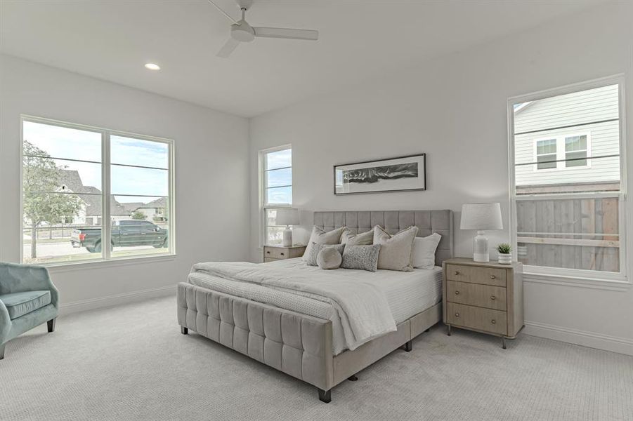 Furnished interior view inside a new home in , Aledo (Image 30).