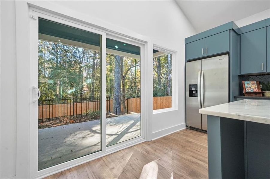 Exterior details and patio area of a home in , Atlanta (Image 4).