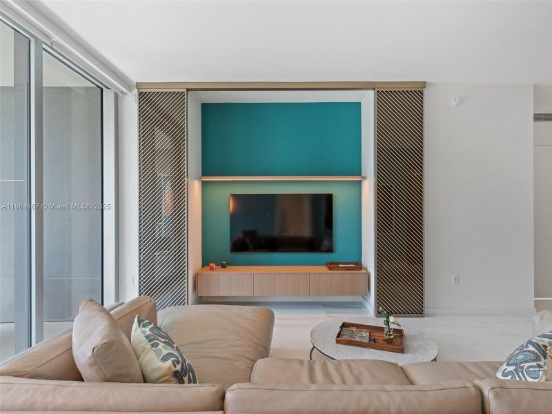 Furnished interior view inside a new home in , Miami (Image 52).