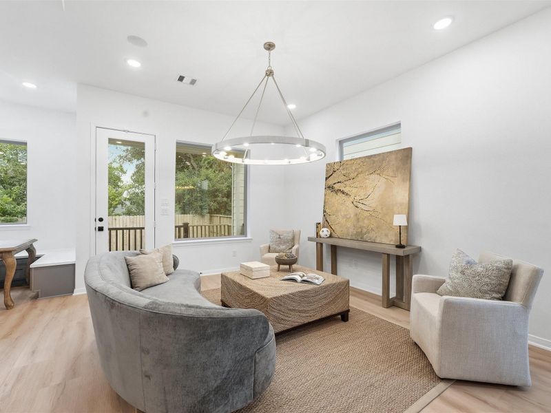 Furnished interior view inside a new home in , Houston (Image 35).