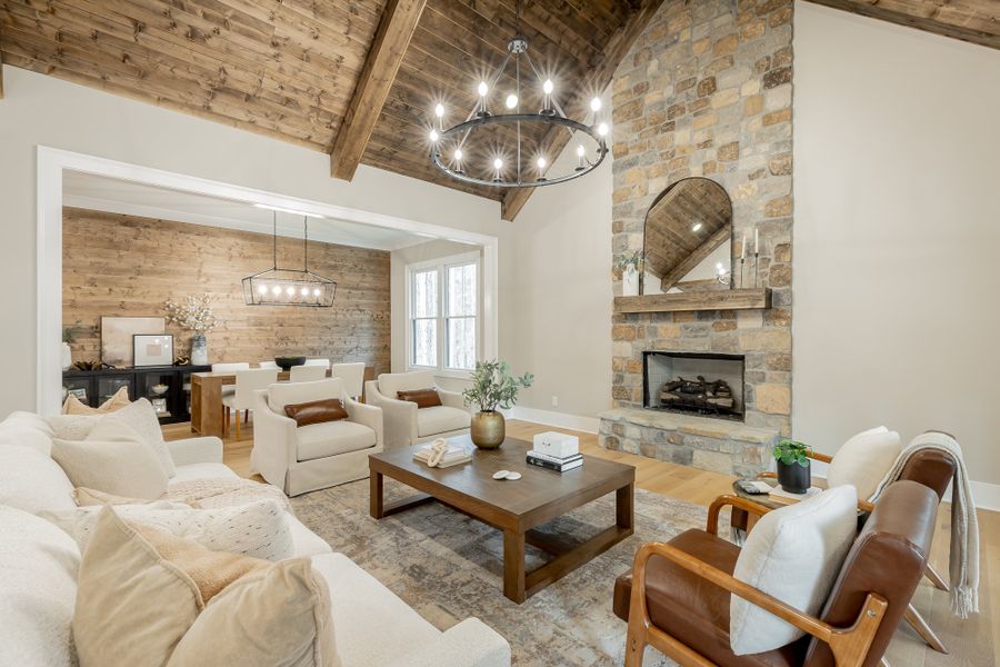 Furnished interior view inside a new home in River Gorge Ranch, Guild (Image 14).