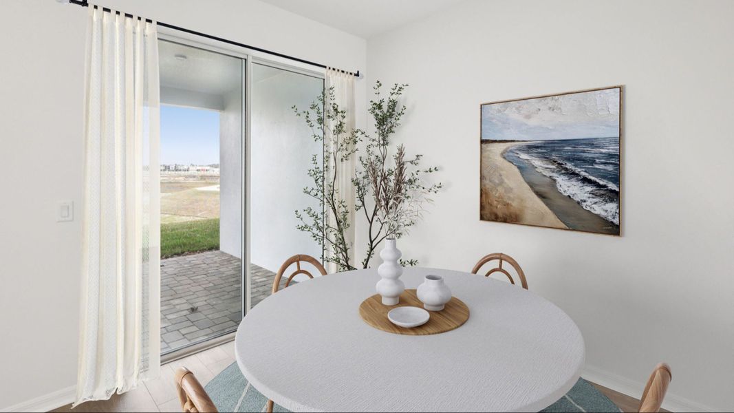 Furnished interior view inside a new home in Isla Mirada, San Antonio (Image 12).