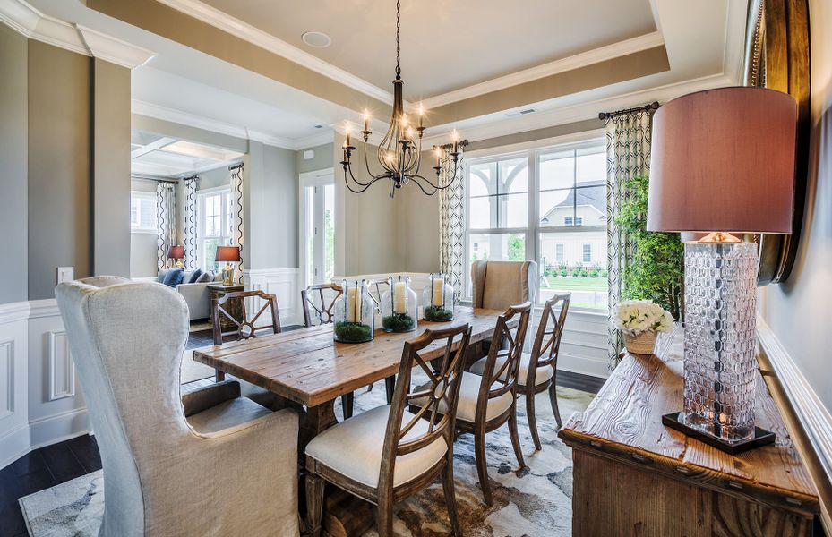 Formal Dining Room in new home construction at Willow Ridge Nolensville (Williamson County)