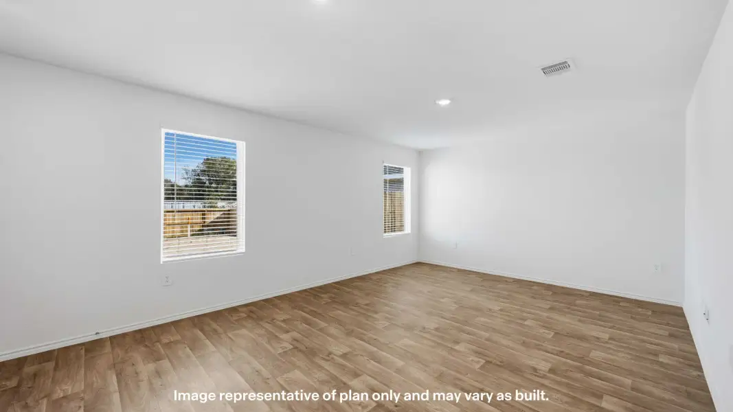Representative unfurnished interior of a home built from the The Dama by D.R. Horton in Pari Estates, Lubbock (Image 18). Representative unfurnished interior of a home built from the The Dama by D.R. Horton in Pari Estates, Lubbock (Image 18).