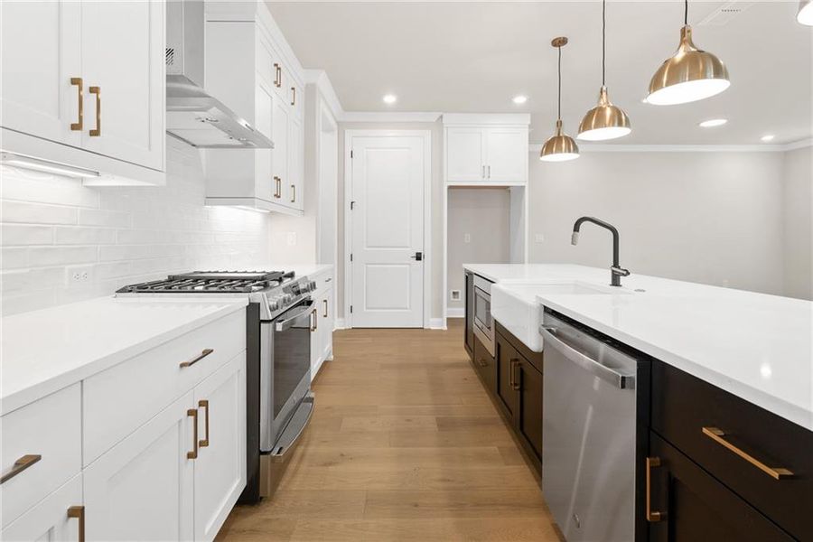Furnished interior view inside a new home in Waterside Townhomes, Peachtree Corners (Image 5).