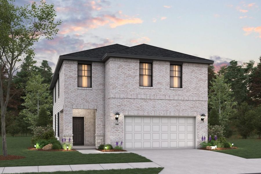 Representative exterior photo of a completed home built from the Sweetwater III Mustang Meadows 40s by Brohn Homes in Mustang Meadows, Waller, TX (Image 15).