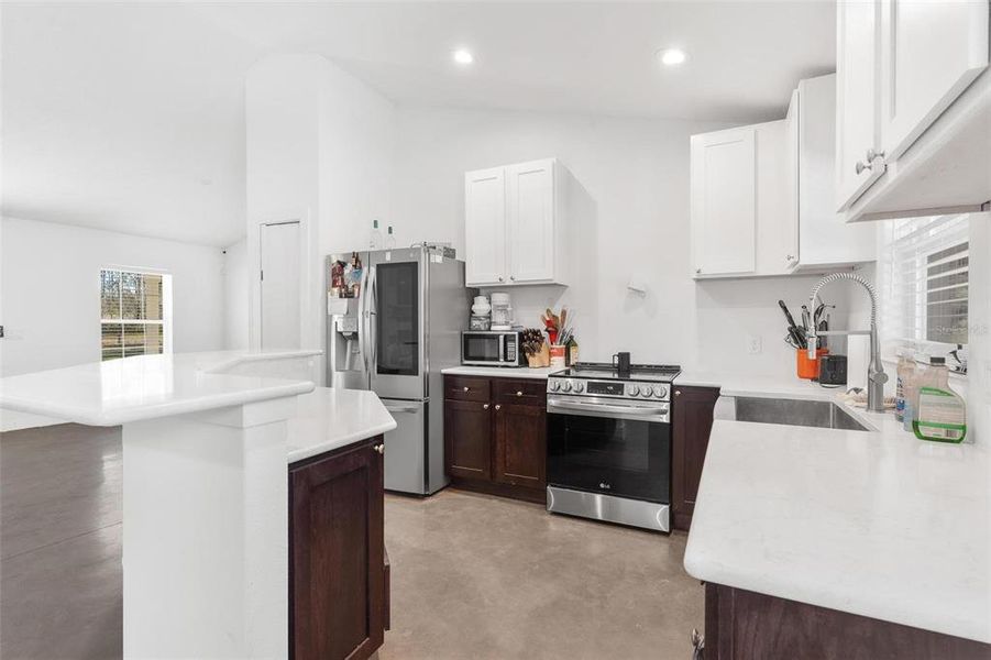 Kitchen with Stainless Steel Appliances