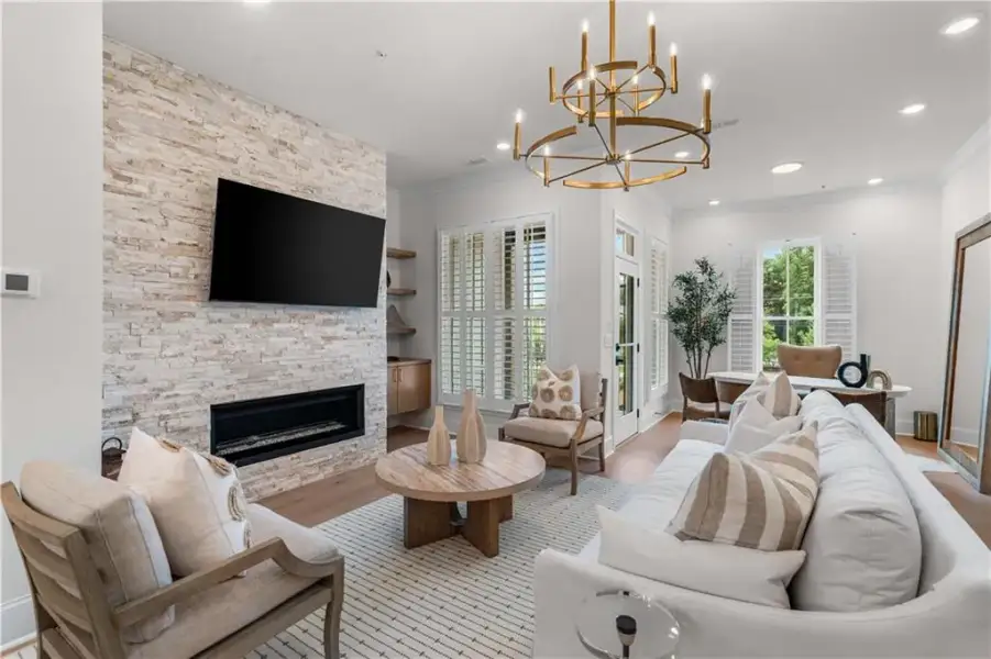 Furnished interior view inside a new home in Park Walke, Alpharetta (Image 3).