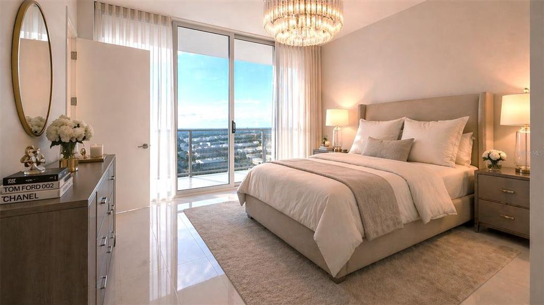 Furnished interior view inside a new home in , St. Petersburg (Image 55).