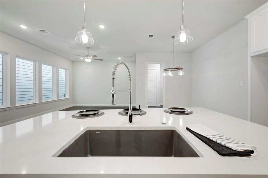 Close-up of interior finishes inside a home in The Retreat at Harvest, Argyle (Image 14).