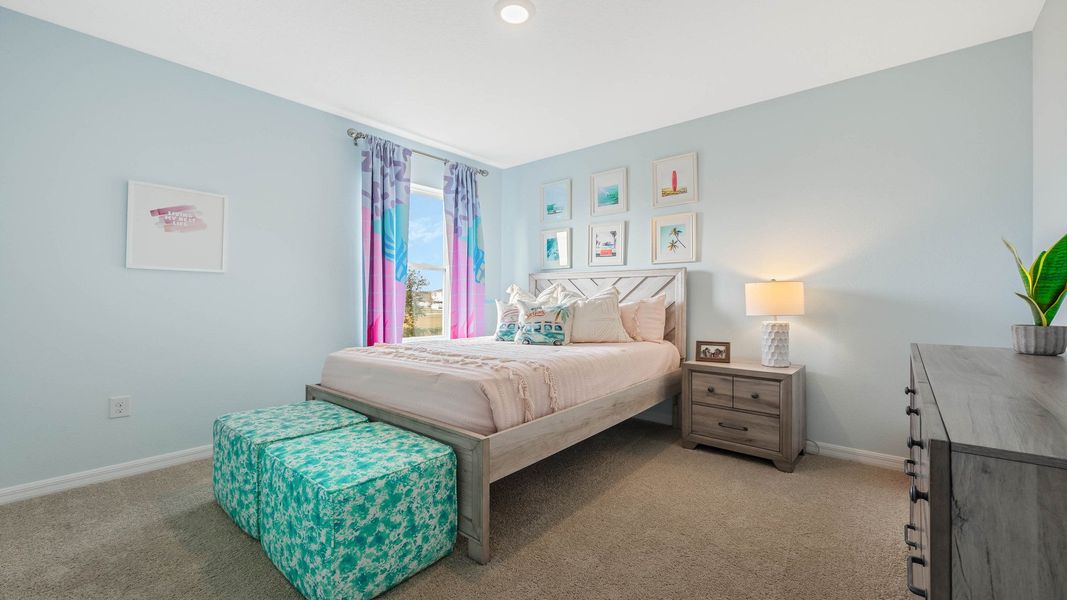 Furnished interior view inside a new home in Magnolia at the Bluffs Phase 3, Freeport (Image 20).