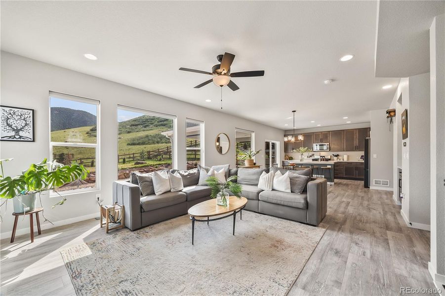 Furnished interior view inside a new home in , Monument (Image 9).