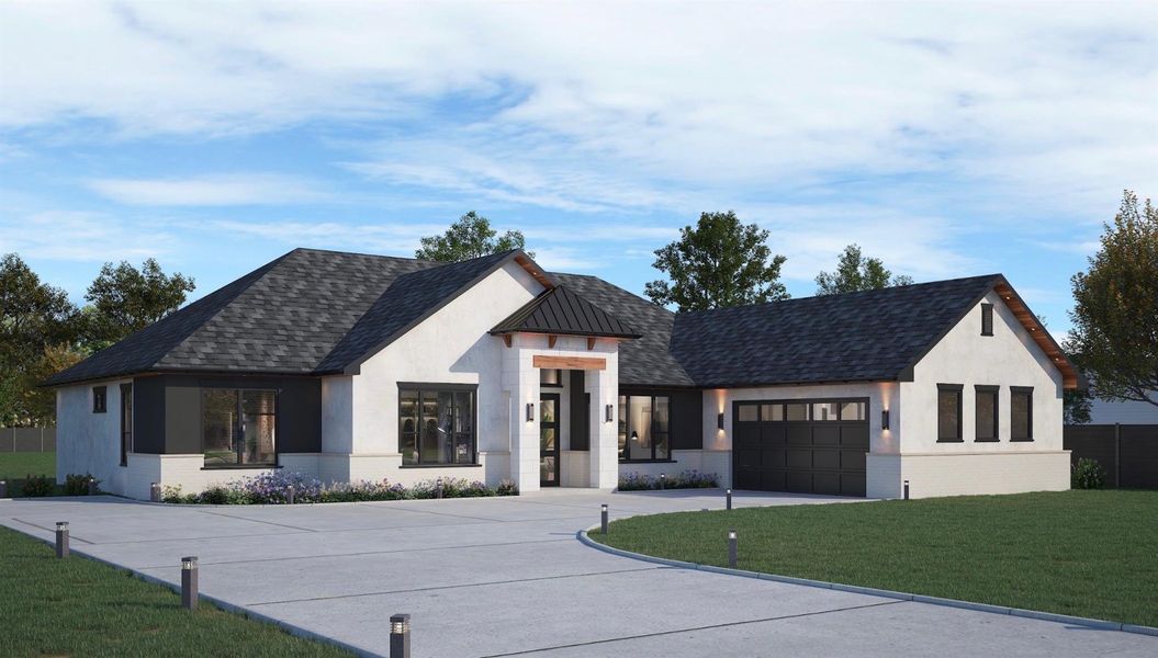 Front exterior of a new home in , Houston, TX, highlighting curb appeal (Image 17).