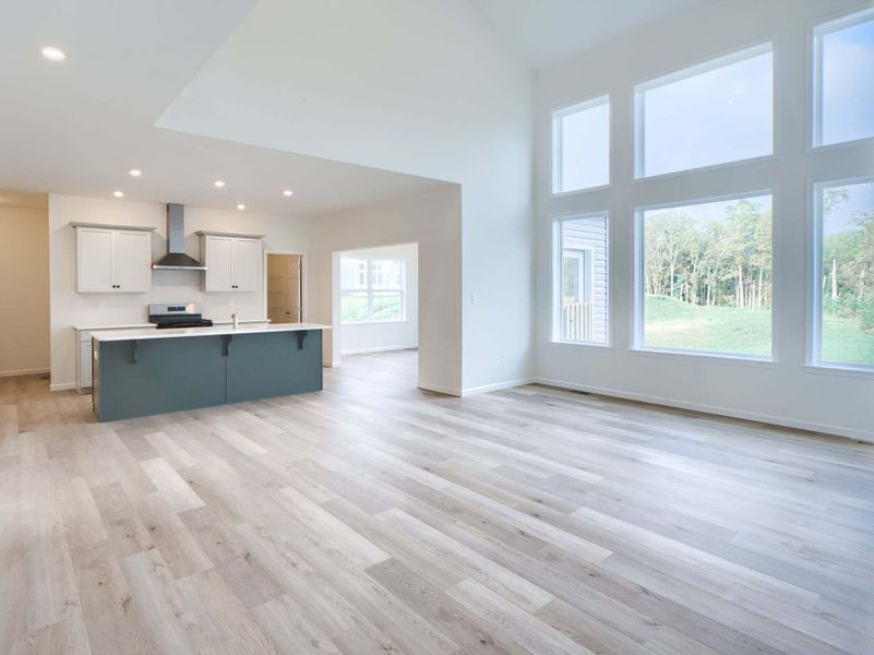 Family Room and Classic Kitchen