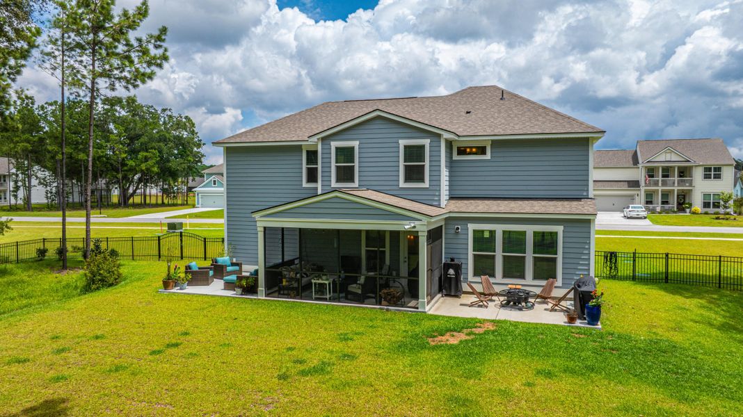 Front exterior of a new home in Sea Island Preserve, Johns Island, SC, highlighting curb appeal (Image 27).
