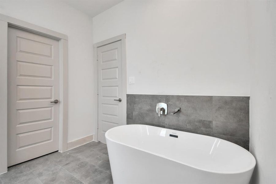 Primary Bedroom Bathroom with Freestanding Tub