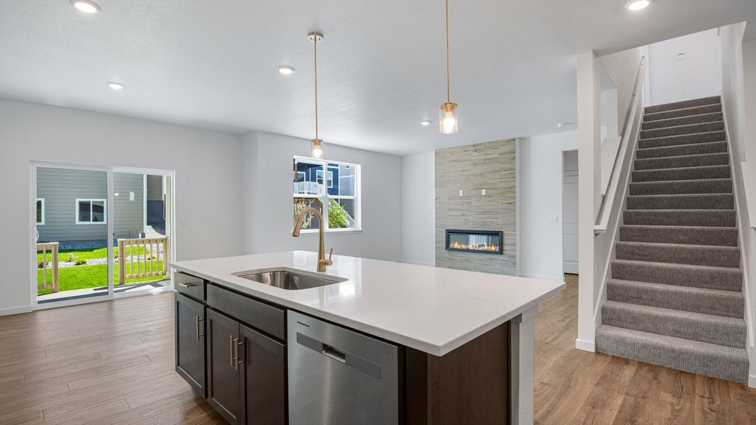 Furnished interior view inside a new home in Trails at Crowfoot, Parker (Image 13).