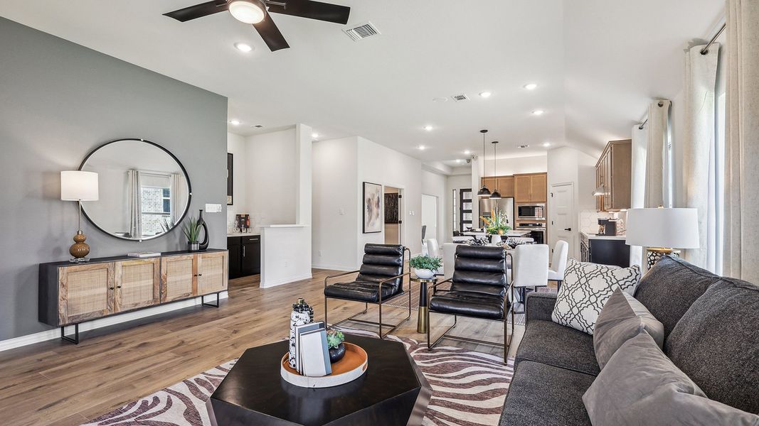 Representative furnished interior of a home built from the Oleander by DRB Homes in Taylor Estates, Corinth (Image 14). Representative furnished interior of a home built from the Oleander by DRB Homes in Taylor Estates, Corinth (Image 14).