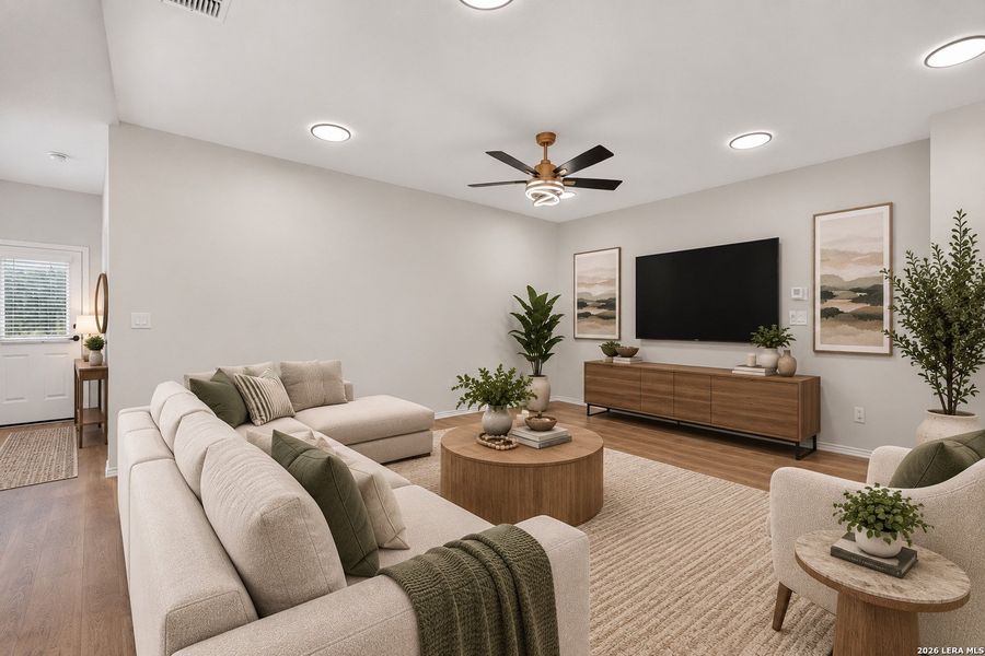 Furnished interior view inside a new home in Saengerhalle Meadows, New Braunfels (Image 31).