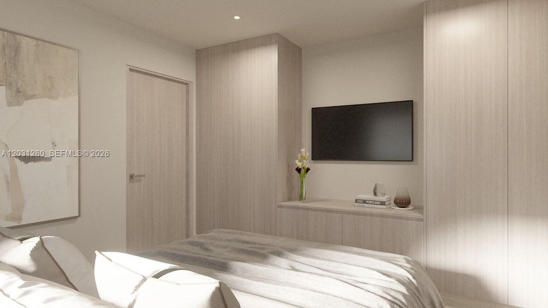 Furnished interior view inside a new home in , Miami Beach (Image 8).