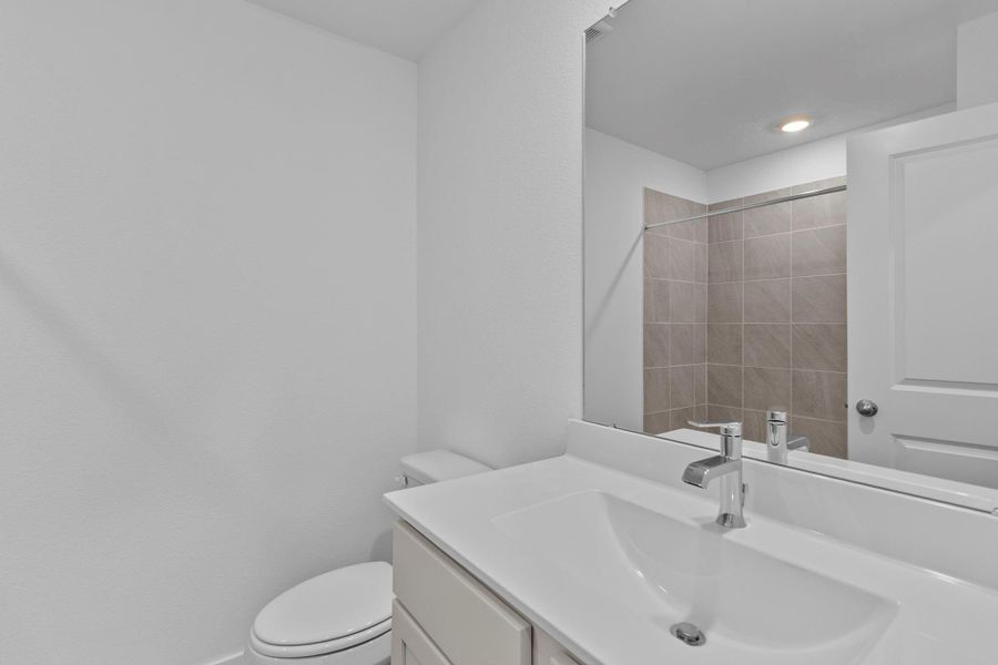 Furnished interior view inside a new home in Harrington Trails at The Canopies, Splendora (Image 8).