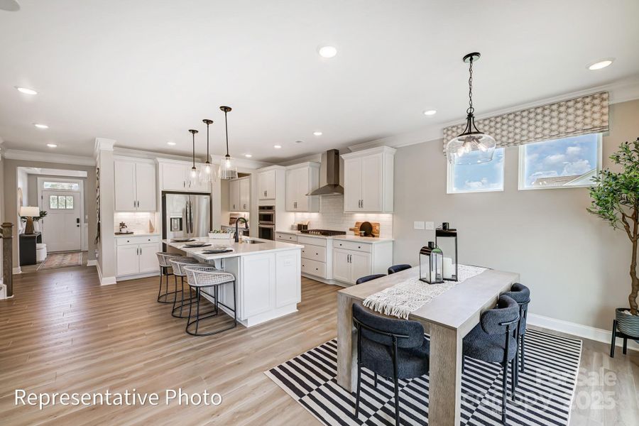 Breakfast area and kitchen example